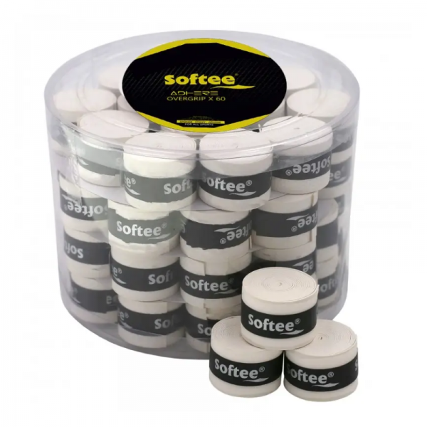 Barattolo di Overgrip morbidi bianchi per racchette da paddle: Ottima presa e controllo (60 unità) Barattolo di Overgrip morbidi bianchi per racchette da paddle: Ottima presa e controllo (60 unità)